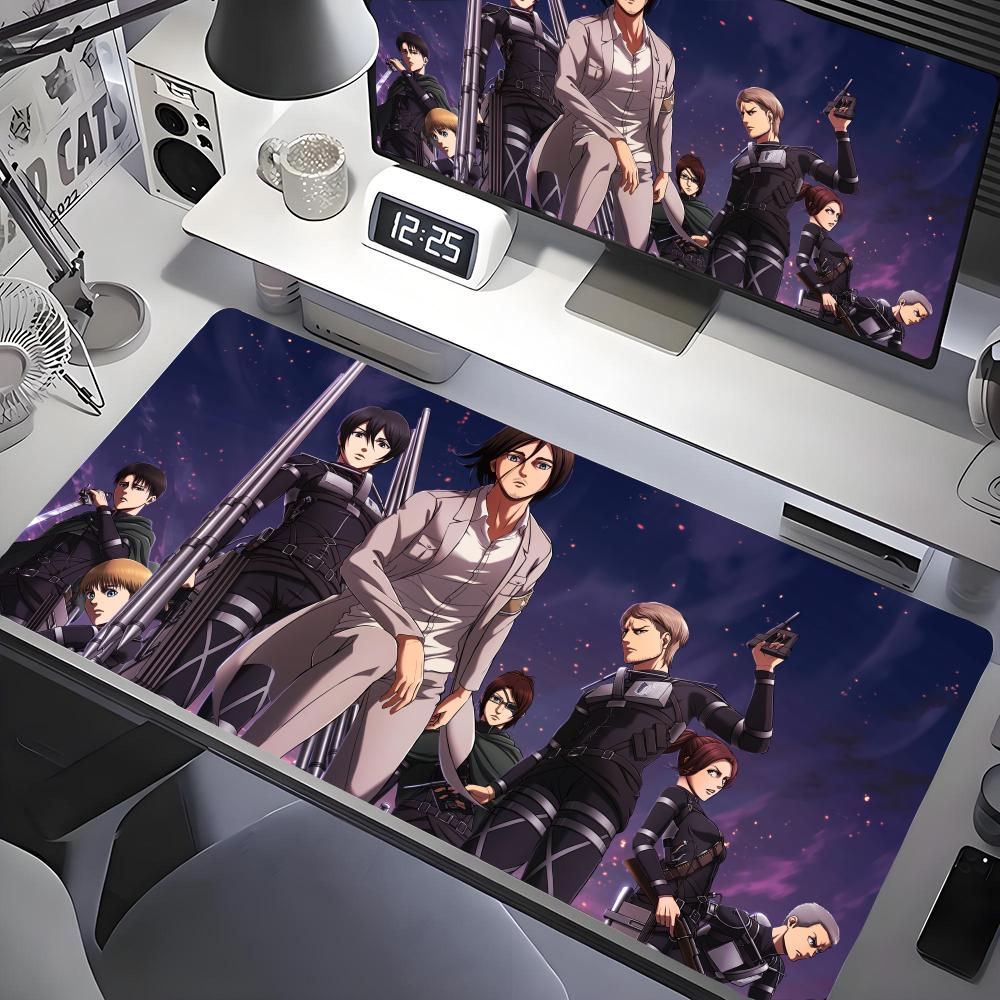 AAttack On TTitan Mouse Pad Desk Mouse Pad Cute HD Desk Pad Extended Gaming Keyboard Mats Large Xcm XXL Gamer Mousepad