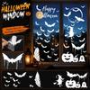 Halloween Static Clings - Witch Pumpkin Skeleton Window Stickers for Holiday Decor