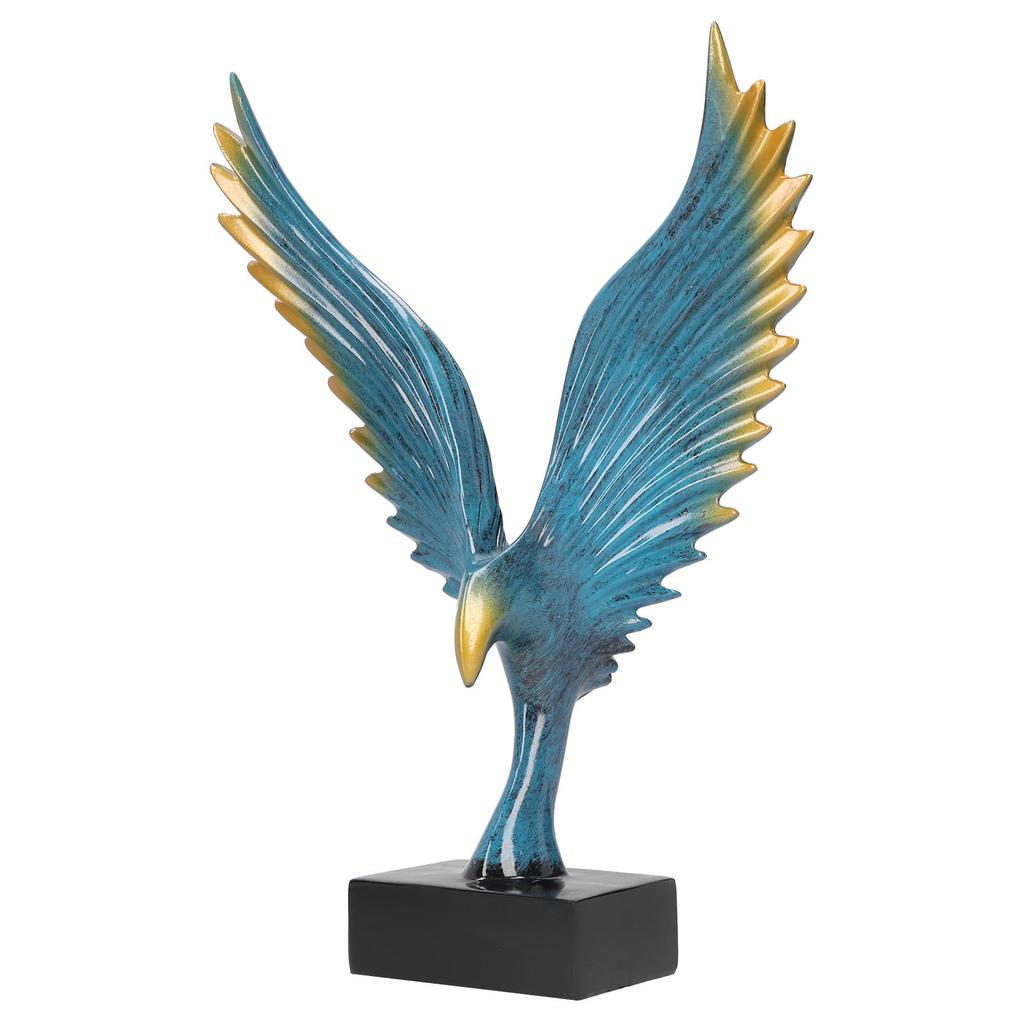 Resin Craftwork Sculpture Decoration Desktop Ornament Abstract Eagle Home Decor