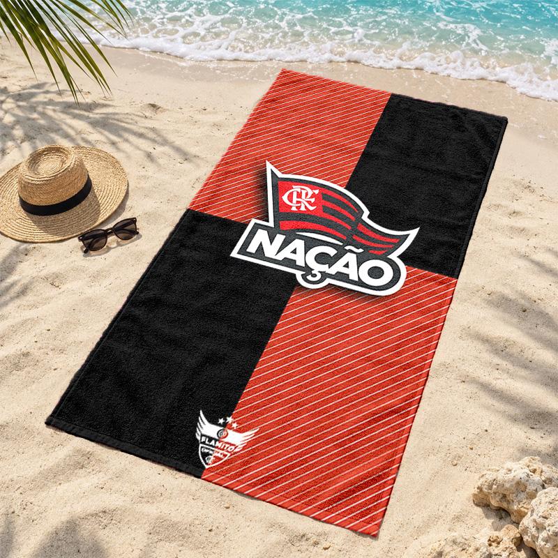 CR Flamengo Microfiber Beach Towel Quick Dry Sand Free Lightweight Beach Towels for Travel Swimming Camping