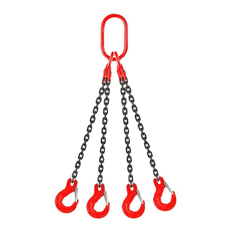 Multi-Hook Manganese Steel Chain Sling for Cranes & Forklifts