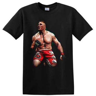 Brock Lesnar MMA Vechter T-shirt Rode Vechtbroek Portret Grafisch T-shirt Cadeaus