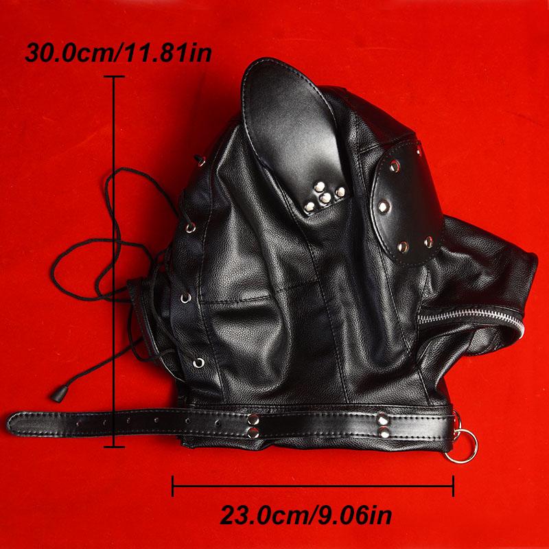 BDSM Mask Hood With Leash,Fist Mitts Mittens Bondage Restraints,Puppy Role Play,Sex Toys for Couples,SM Adult Games