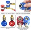 For R134A H/L Auto Car Quick Coupler Connector Brass Plating Adapter Air Conditioning Refrigerant Adjustable AC Manifold Gauge