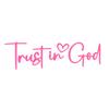 Trust In God Mirror Decal, Car Decals For Women, Faith Mirror Decal, Cute Vinyl Decal, Christian Car Mirror Decal, Religious Car