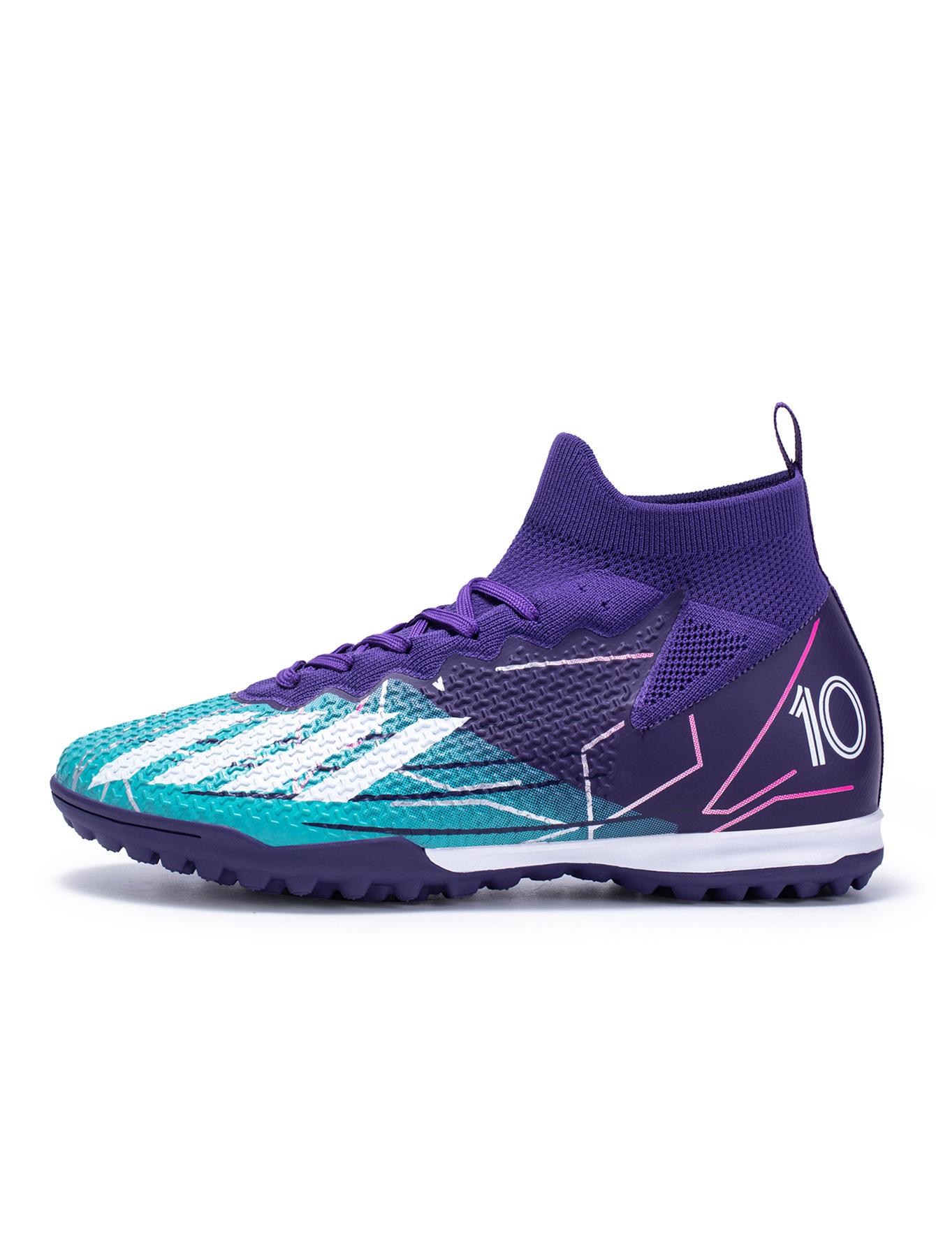 

New high-top football shoes long nails broken nails school professional training shoes fashion gradual change assassin football shoes 35