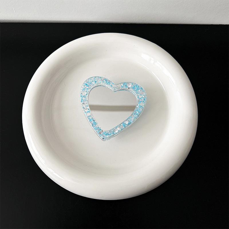 Love Mirror Sticker Glitter Powder Mobile Phone Airbag Bracket Creative Portable Makeup Mirror Niche Portable Ring