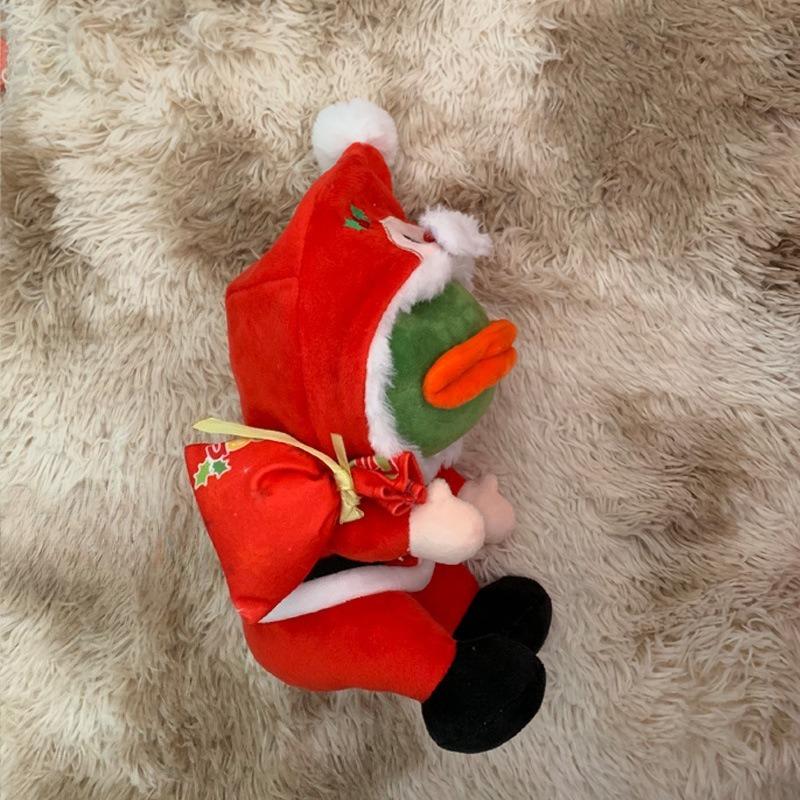 23cm Weihnachten Trauriger Frosch Plüschtier Stoffkissen Puppe Tier Pepe der traurige Frosch Plüschpuppe Feiertag Weihnachtsgeschenke für Mädchen Jungen