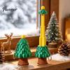 Stress Relief Tree Toy Retractable Christmas Longsword Toy, 3D Printed Xmas Keychain Pendant Keychain, Holiday Mini Fidget for Backpack Charm
