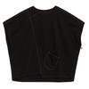 DIMANAF 2026 Plus Size Summer Women T-Shirts Casual Lady Tops Tunic Shirt Oversize Loose Tees Black Cotton