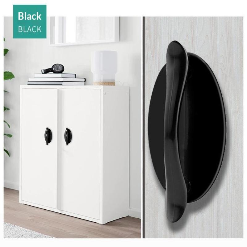 No Drill Anti Collision Cabinet Pull Handle Self Adhesive Sturdy Build for Bathroom Wardrobe Kitchen Drawer