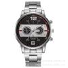  Luxury Fashion Mens Stainless Steel Quartz Wristwatch for Men Business Casual Watch Best Gifts Clock for Husband,Family,Friend