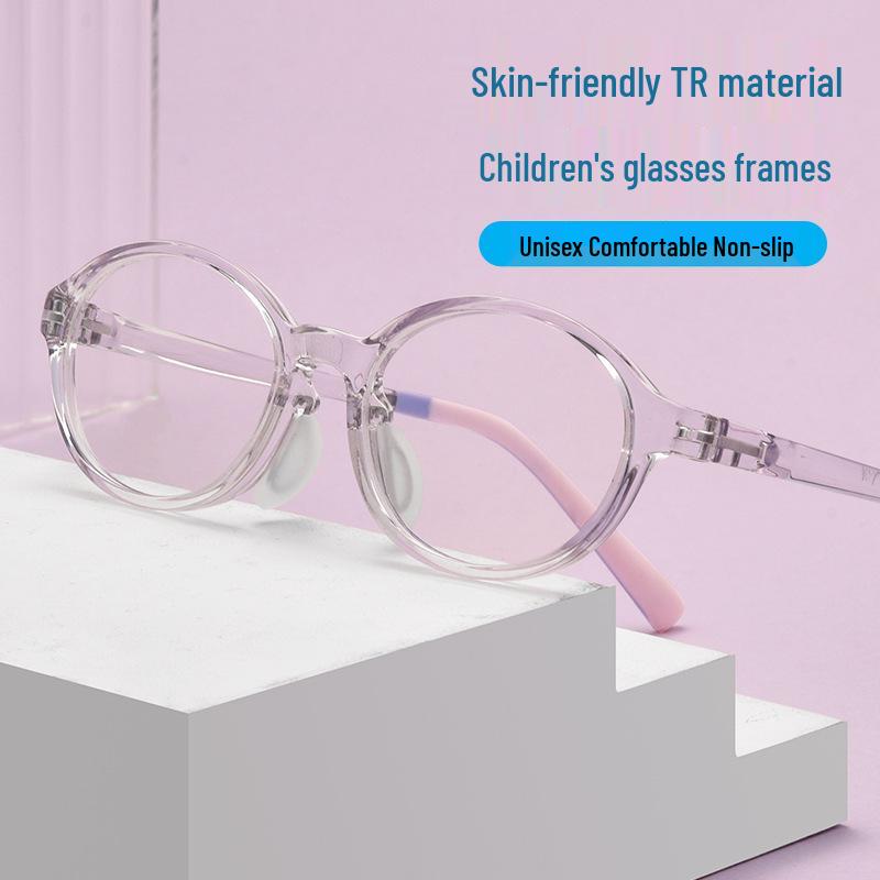 Children's Ultralight Transparent Eyeglass Frame with Soft Nose Pads for Boys & Girls (Model 89213ET)