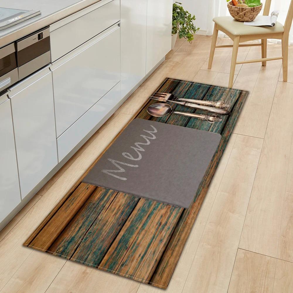 Tableware Pattern Home Kitchen Floor Mat Door Decoration Floor Mat
