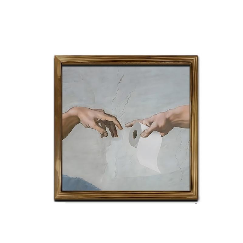 

Funny Cats Art Parody Wooden Wall Decors Classical Painting Funny Living Room Decoration Perfect For Home And Office