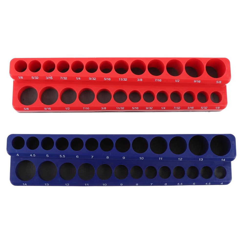 Organizator Magnetic de Socluri de 14 Inch Suport pentru Socluri Metrice și SAE Tavă Portabilă Organizatoare pentru Socluri pentru