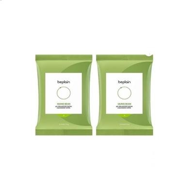 Mung Bean pH-Balanced Facial Cleansing Wipes 20 Sheets (2 X 100gr ) AUTHENTIC STORE