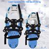 Doorslay Snowshoes and Hiking Poles Set Winter Adventure Gear Mountain Trekking Gear Carry Bag for