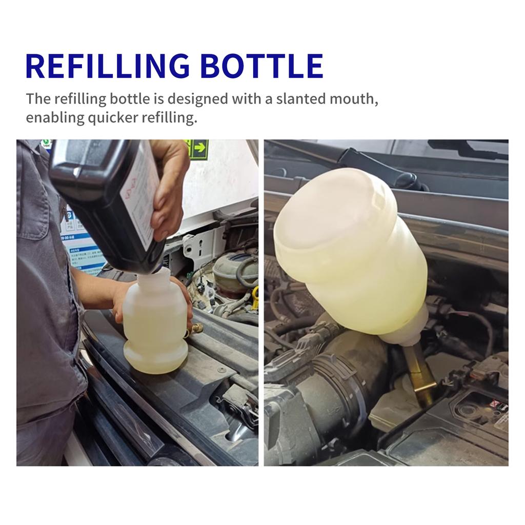 3L Vacuum Brake Bleeder Kit Pneumatic Brake Fluid Clutch Bleeding Extractor Tool with Adapters Hoses 1L Refilling Bottle Apply