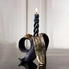 Resin Handicrafts Golden Banana Candlestick Candle Holder Candle Stick Holder Wedding Centerpieces Home Decoration