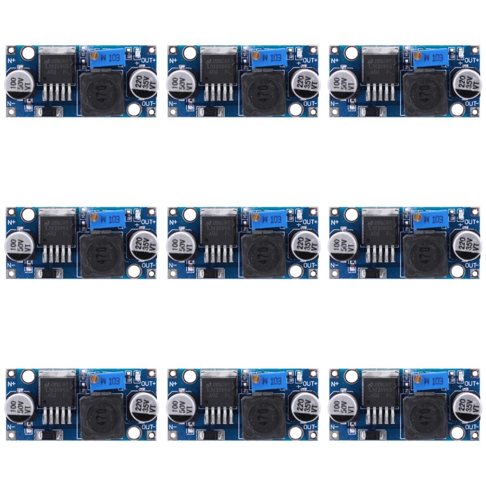 10-1PC LM2596S Step-down Power Converter Module DC-DC Converter Step Down Module Power Supply 3.2V-46V to 1.25V-35V
