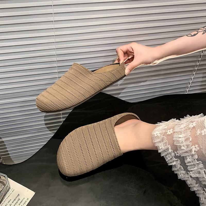 Fashion Shoes Woman 2025 Ladies Shoes  Ladies' Breathable Mesh Shoes with Semi-slingback Design for Outdoor Wear