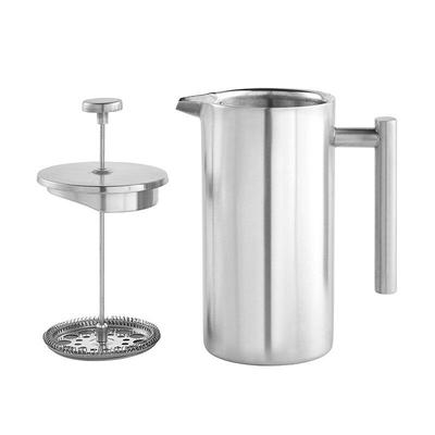 Edelstahl Kaffeepresse Kaffeemaschine Kaffeekanne Isolierte Kaffeekanne