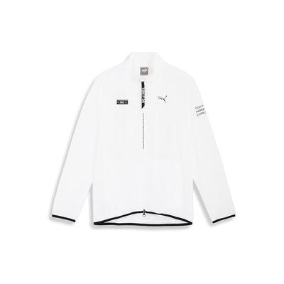 Logo Zip Collar Long Sleeve Jacket Men Jackets White 624901-03
