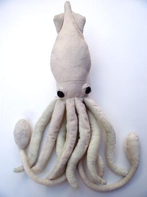 Deep Sea Creatures Series Giant Squid Plush Toy White 7430