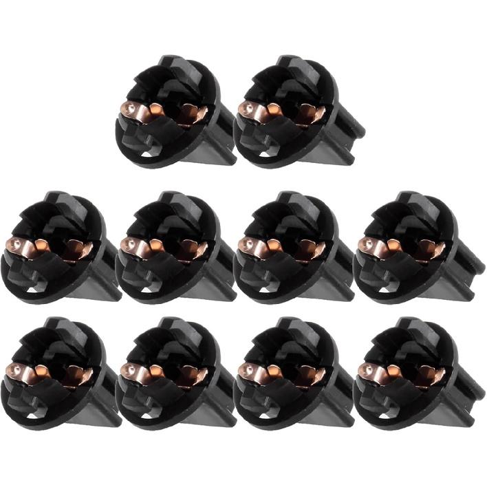 cciyu 10 Pack 168/194(T3-1/4) Twist Lock Wedge instrument Panel Dash Light Bulb Base Socket