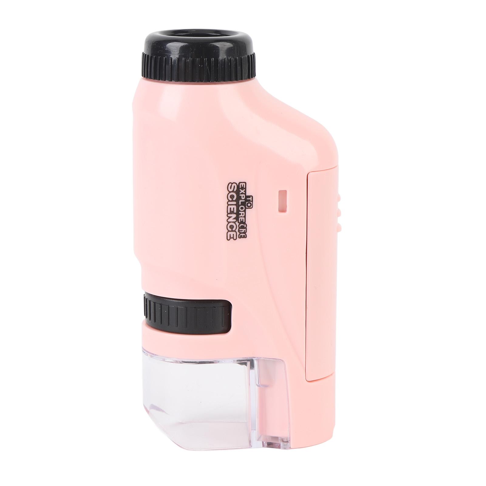 

Kids Microscope Kit Portable Miniature Microscope Handheld Microscope For Home School Outdoor рожевий