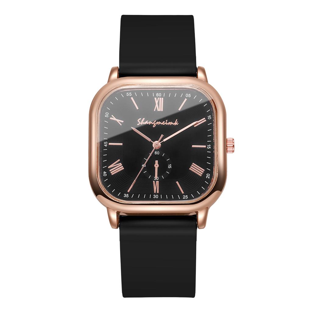 Mode Quadrat Damen Quarz Uhr Lässiges Silikonarmband Damenuhren Reloj Mujer