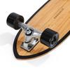 Nanazero Surf Skateboard Fish Bamboo Deck Black 31"