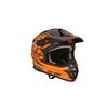 ZEALOT Mud Jumper II Carbon Hybrid Graphic Off-Road Helmet, Standard, Orange, XXL, 63-64cm (MJC0017/XXL)