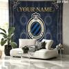 Club Brugge KV Custom Name Wall Tapestry Aesthetic Wall Hanging Printed Fabric Blanket Decorative Tapestries for Bedroom Living Room Home Decor