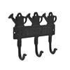 Country Living Cast Iron Wall Plaque with 3 Hooks -Watering Cans