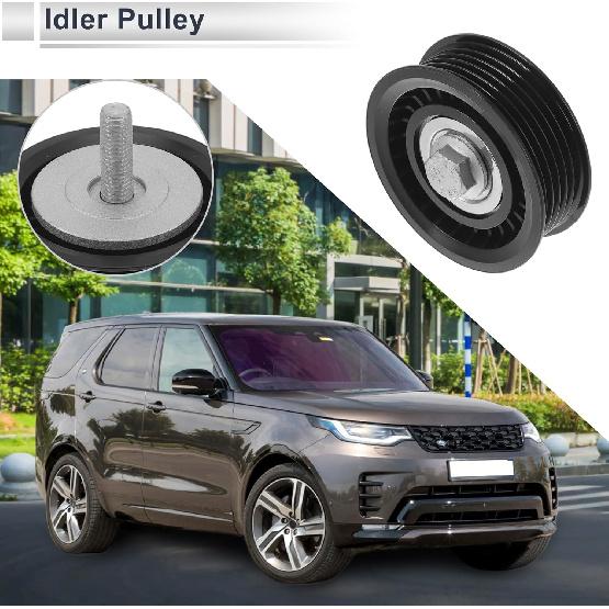 Keilriemenspannerrolle für Land Rover Range Rover 2012-heute Keilriemenspannerrolle mit Schraube Unterlegscheibe Nr. LR036304/LR024791 Schwarz 1 Stück