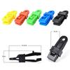 10-50PCS Adjustable Grommet Clips with Rope and Carabiners for Outdoor Camping Tents and Sun Shades A Windproof Guyline Kit