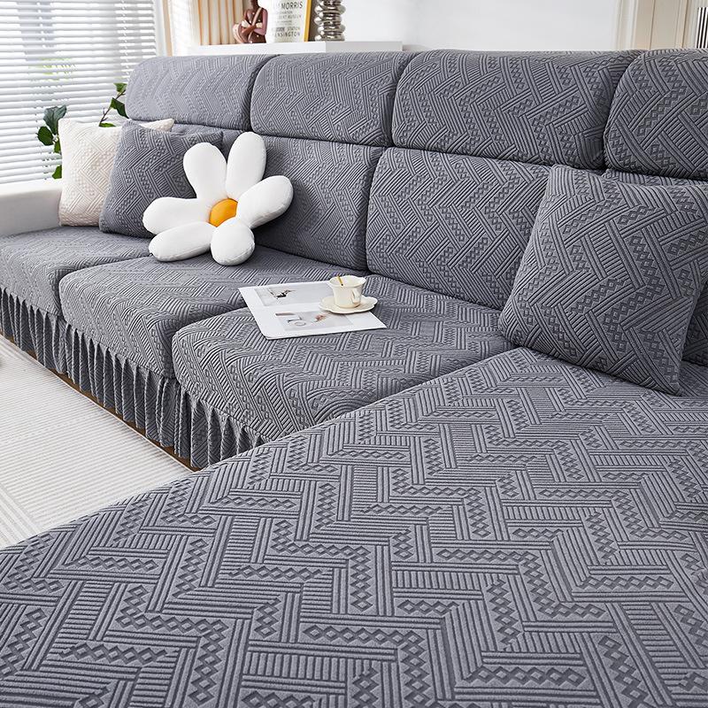 

Чехол на диван, универсальный комплект «все включено», всесезонная универсальная юбка, новая подушка, простая и современная, пылезащитный чехол XL