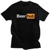 Custom Trendy Beer Hub T Shirt Men Pure Cotton Tshirt Leisure Beerhub Tee Tops Streetwear Tshirt