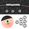 100pcs/set Wholesale Silver Stainless Steel DIY Tool Spacer Beads Bracelet Components Jewelry Making