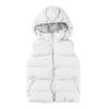 Autumn and Winter Feather Cotton Vest Women's Short Student Hooded Vest To Keep Warm Korean Version of The Thin Vest Jacket
