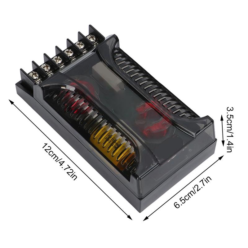 2Pcs 2 Way Car Audio Crossover Overcurrent Protection Universal Heat Dissipation Speaker Frequency Divider