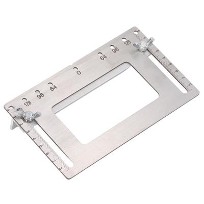 Holzbearbeitung Griff Stanzloch Locator Edelstahl Lochbohrschablone für Schranktür