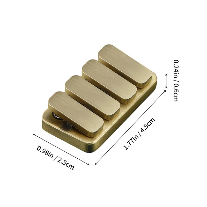 Retro Magnetic Slider Metal Fidget Push Card Mini Sensory Toys Fingertip Gyro Sound Wave Decompression EDC Adult Toys Desk Toys