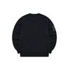 Fila Fusion Solid Color Letter Print Pullover Round Neck Long Sleeve American Sweatshirt Women Sweatshirt Black T11W245207F-BK
