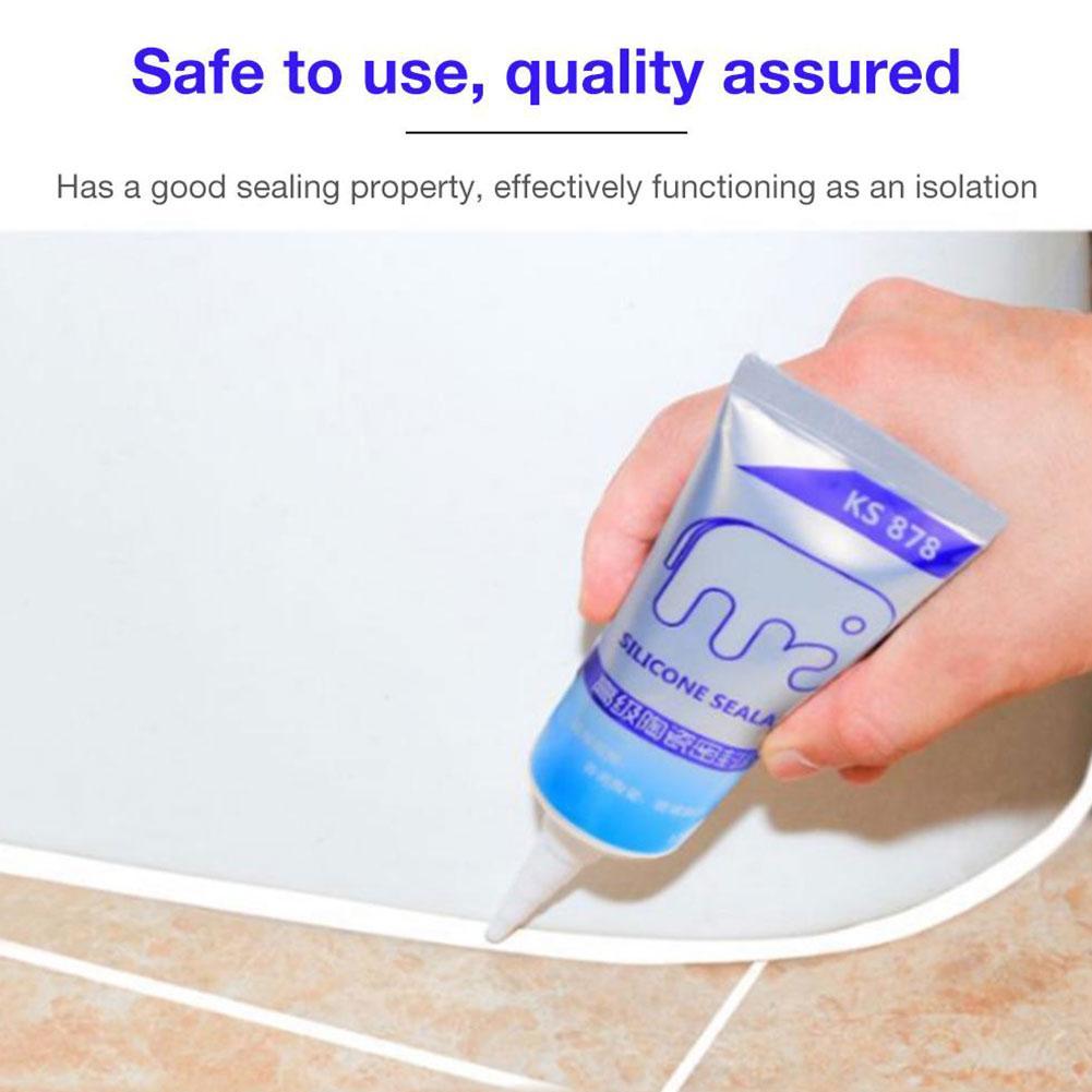 120ml Multipurpose Silicone Sealant Waterproof Caulk for Bathroom Adhesive Kitchen Glue Glass