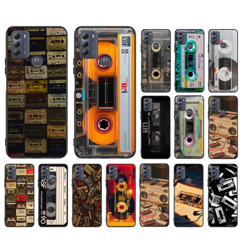 Phone Case For Moto G86 G85 G75 G15 G05 G56 G72 G53 G54 G84 G60 G31 G32 G24 G 5G G Play Retro Cassette Tape