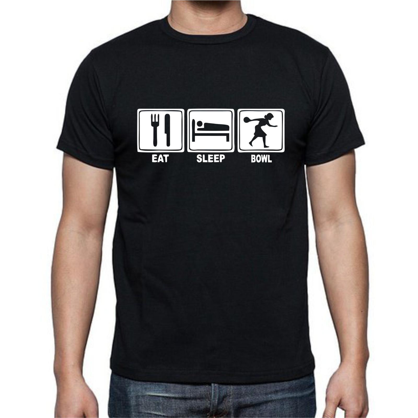 Eat Sleep Bowl Bowling Life Cycle Proffesional T-Shirt Mens Womens Tees Top Tee 4XL