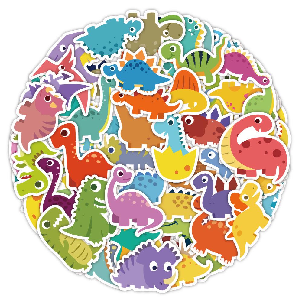 60-Piece Cute Animal Graffiti Sticker Set for Phone Cases, Water Bottles, and Laptops